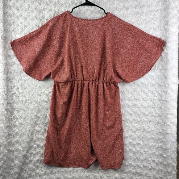 Red & White Polka Dot Dress Womens Size Large Tunic Top Blouse Shein - Picture 3 of 5